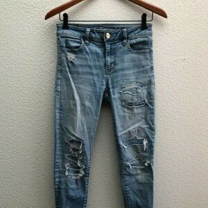 American Eagle High Rise Jegging Next Level Stretch Skinny Jeans 0 Regular